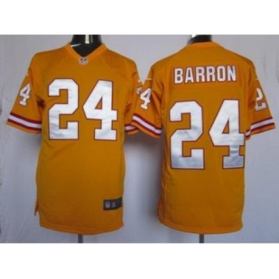 Nike Tampa Bay Buccaneers 24 Mark Barron Yellow Game NFL Jersey