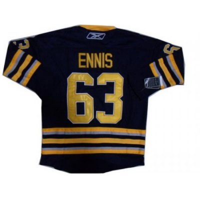 Buffalo Sabres Jerseys #63 Ennis Jerseys Navy Blue Color