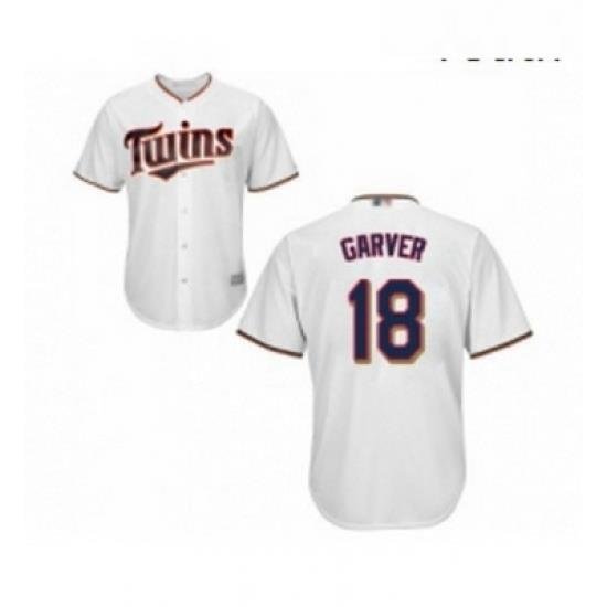 Youth Minnesota Twins 18 Mitch Garver Replica White Home Cool Base Baseball Jersey