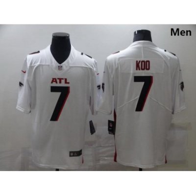 Men Nike Atlanta Falcons 7 Younghoe Koo White New Vapor Untouchable Limited Jersey