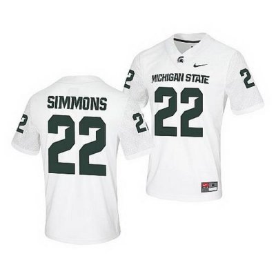 Michigan State Spartans Jordon Simmons White Untouchable Men'S Jersey