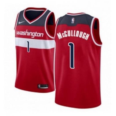 Youth Nike Washington Wizards 1 Chris McCullough Swingman Red Road NBA Jersey Icon Edition