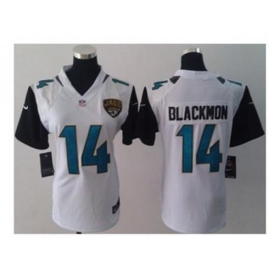 Nike Women Jacksonville Jaguars #14 Justin Blackmon white Jerseys(NEW)