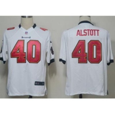 Nike Tampa Bay Buccaneers 40 Mike Alstott White Game NFL Jersey