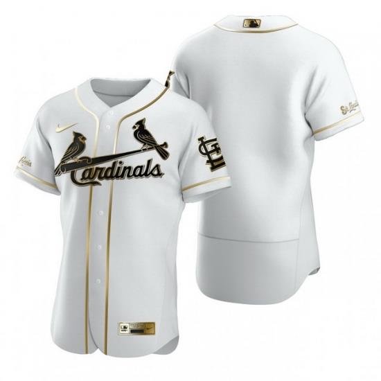 St. Louis Cardinals Blank White Nike Mens Authentic Golden Edition MLB Jersey