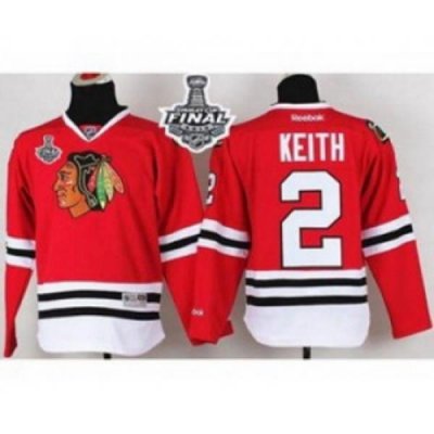 youth nhl jerseys chicago blackhawks #2 keith red[2015 winter classic]