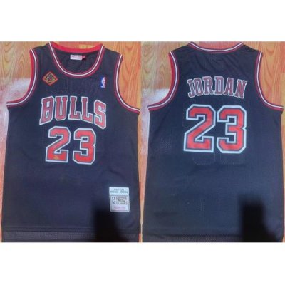 Men Chicago Bulls 23 Michael Jordan Black 1997 98 Stitched Jersey