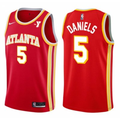 Men Atlanta Hawks #5 Dyson Daniels Red Stitched Swingman Basketball Jersey