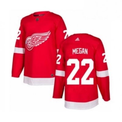 Mens Adidas Detroit Red Wings 22 Wade Megan Premier Red Home NHL Jersey