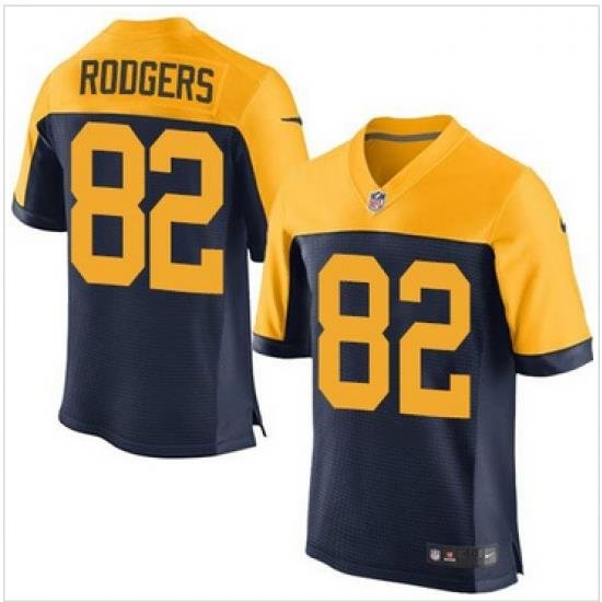 Nike Green Bay Packers #82 Richard Rodgers Navy Blue Alternate Mens Stitched NFL New Elite Jersey