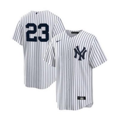 Men NeW York Yankees 23 Don Mattingly White Cool Base Stitched Baseball jersey