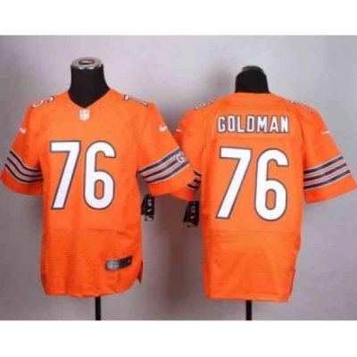 nike nfl jerseys chicago bears 76 goldman orange[Elite]