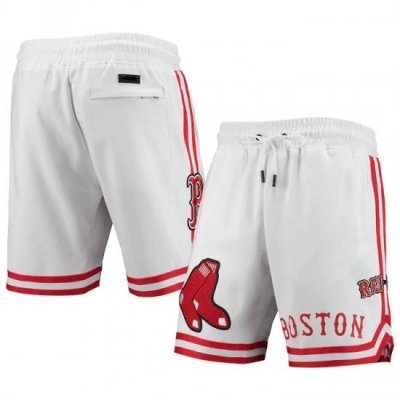 Men Boston Red Sox White Shorts