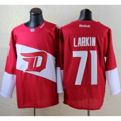 Red Wings #71 Dylan Larkin Red 2016 Stadium Series Stitched NHL Jersey