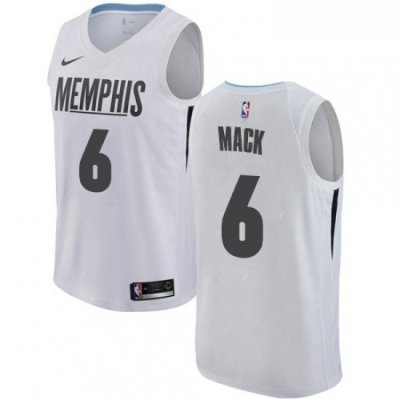 Womens Nike Memphis Grizzlies 6 Shelvin Mack Swingman White NBA Jersey City Edition