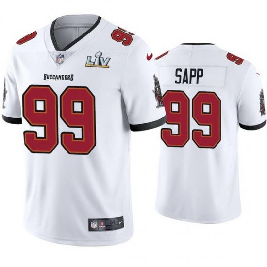 Men Warren Sapp Buccaneers White Super Bowl Lv Vapor Limited Jersey