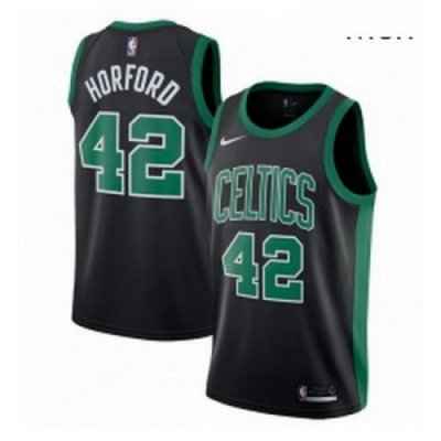 Mens Adidas Boston Celtics 42 Al Horford Swingman Black NBA Jersey Statement Edition