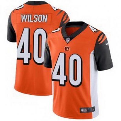 Cincinnati Bengals 40 Brandon Wilson Men Limited Orange Vapor Untouchable Jersey