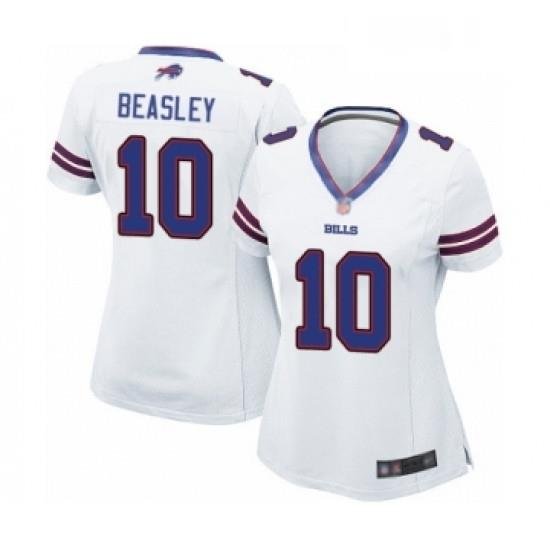 Womens Buffalo Bills 10 Cole Beasley Game White Football Jersey