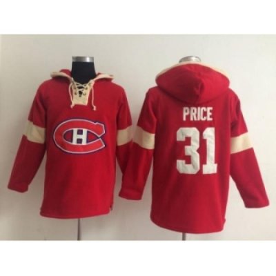 NHL montreal canadiens #31 price red jersey[pullover hooded sweatshirt]