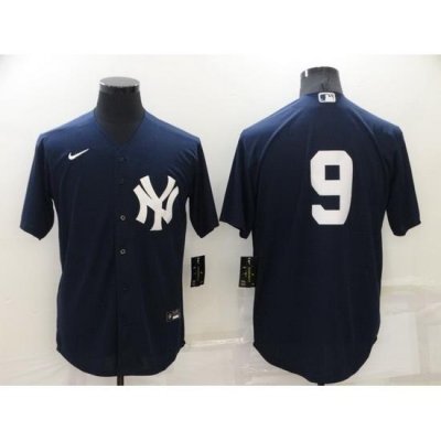 Men NeW York Yankees 9 Roger Maris Navy Cool Base Stitched jersey