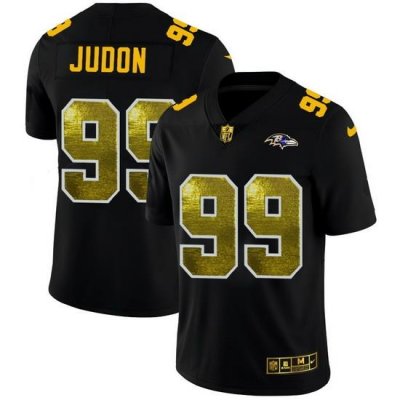 Baltimore Ravens 99 Matthew Judon Men Black Nike Golden Sequin Vapor Limited NFL Jersey