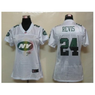 Nike Womens NeW York Jets #24 Revis White Jerseys