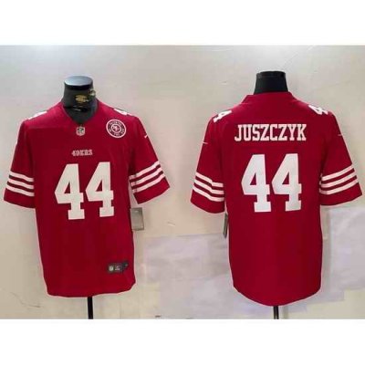 Men San Francisco 49ers 44 Kyle Juszczyk Red Vapor Untouchable Limited Stitched Jersey 1