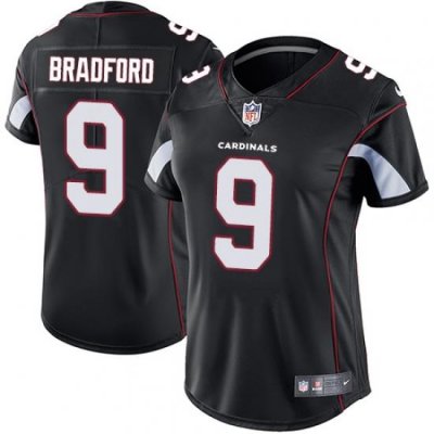 Nike Cardinals #9 Sam Bradford Black Alternate Womens Stitched NFL Vapor Untouchable Limited Jersey