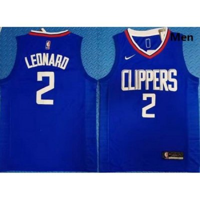 Clippers 2 Kawhi Leonard Blue Nike Swingman Jersey