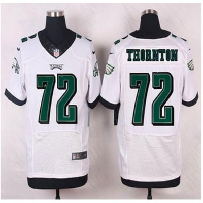 NEW Philadelphia Eagles #72 Cedric Thornton White Mens Stitched NFL New Elite Jersey