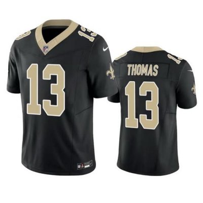 Men New Orleans Saints 13 Michael Thomas Black 2023 F U S E  Vapor Untouchable Limited Stitched Jersey