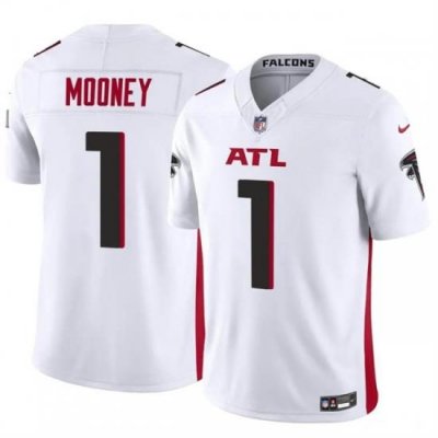 Youth Atlanta Falcons 1 Darnell Mooney White 2024 F U S E  Vapor Untouchable Limited Stitched Football Jersey