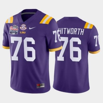 LSU Tiger Andrew Whitworth Purple Away Men'S Jersey