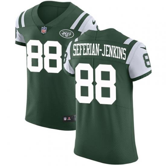 Men Nike Jets #88 Austin Seferian Jenkins Green Team Color Stitched NFL Vapor Untouchable Elite Jersey