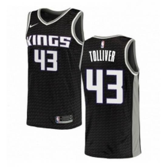 Womens Nike Sacramento Kings 43 Anthony Tolliver Swingman Black NBA Jersey Statement Edition