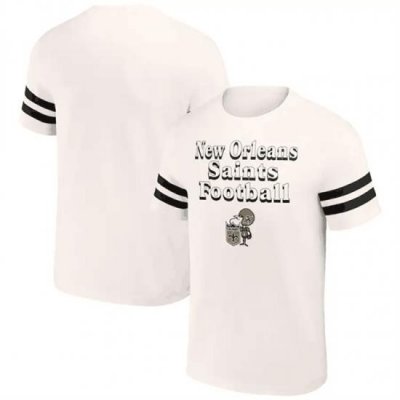 Men New Orleans Saints Cream X Darius Rucker Collection Vintage T Shirt