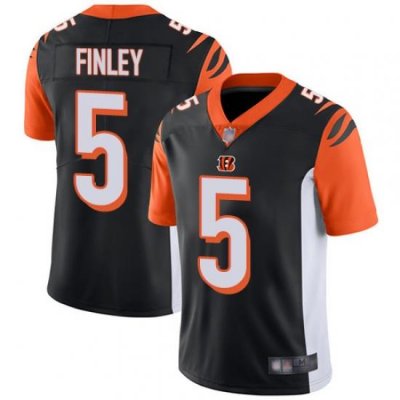 Bengals 5 Ryan Finley Black Team Color Men Stitched Football Vapor Untouchable Limited Jersey