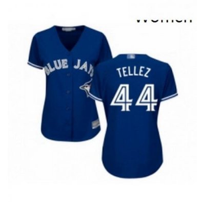 Womens Toronto Blue Jays 44 Rowdy Tellez Replica Blue Alternate Baseball Jersey