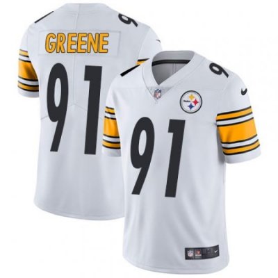 Nike Steelers #91 Kevin Greene White Mens Stitched NFL Vapor Untouchable Limited Jersey