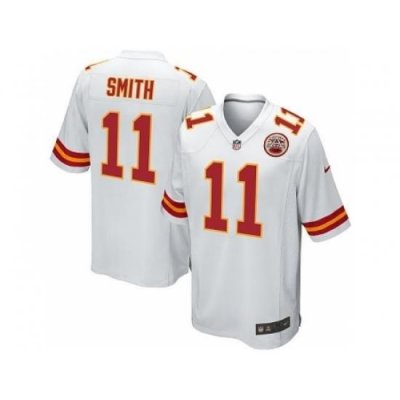 Nike Kansas City Chiefs 11 Alex Smith White Game NFL Jersey