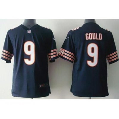 Kids Nike Chicago Bears #9 Robbie Gould Navy Blue Team Color Stitched NFL Jersey