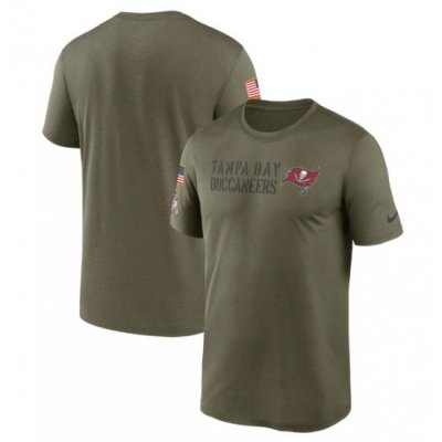 Men Tampa Bay Buccaneers Olive 2022 Salute To Service Legend Team T Shirt