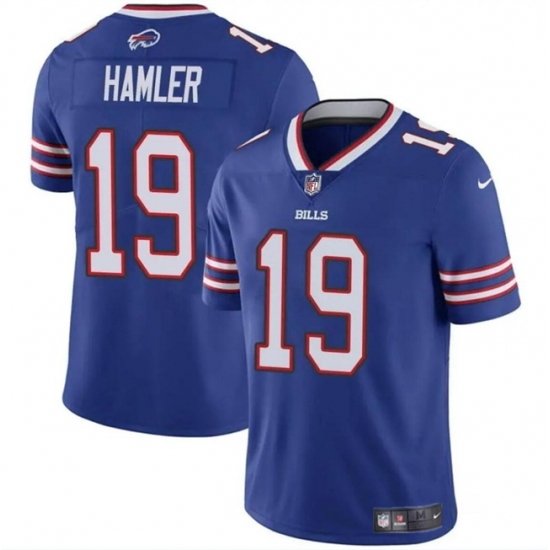 Men Buffalo Bills 19 KJ Hamler Blue 2024 Vapor Untouchable Limited Stitched Football Jersey