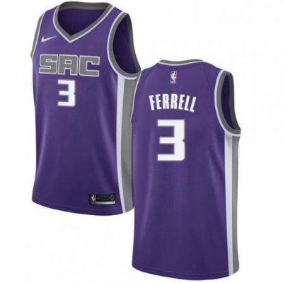 Womens Nike Sacramento Kings 3 Yogi Ferrell Swingman Purple NBA Jersey Icon Edition