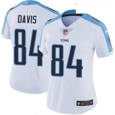 Womens Nike Tennessee Titans 84 Corey Davis Elite White NFL Jersey