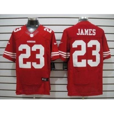 Nike San Francisco 49ers 23 LaMichael James Red Elite NFL Jersey