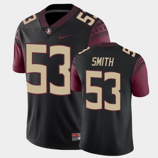 Men Florida State Seminoles Maurice Smith College Football Black Alternate Game Jersey