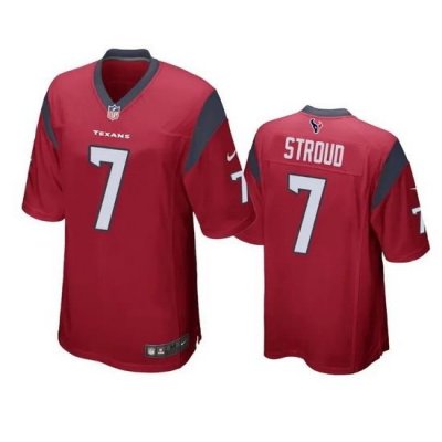 Women Houston Texans 7 C J  Stroud Red Stitched Game Jersey