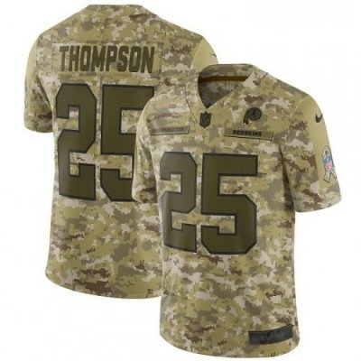 Youth Nike Washington Redskins 25 Chris Thompson Limited Camo 2018 Salute to Service NFL Jersey